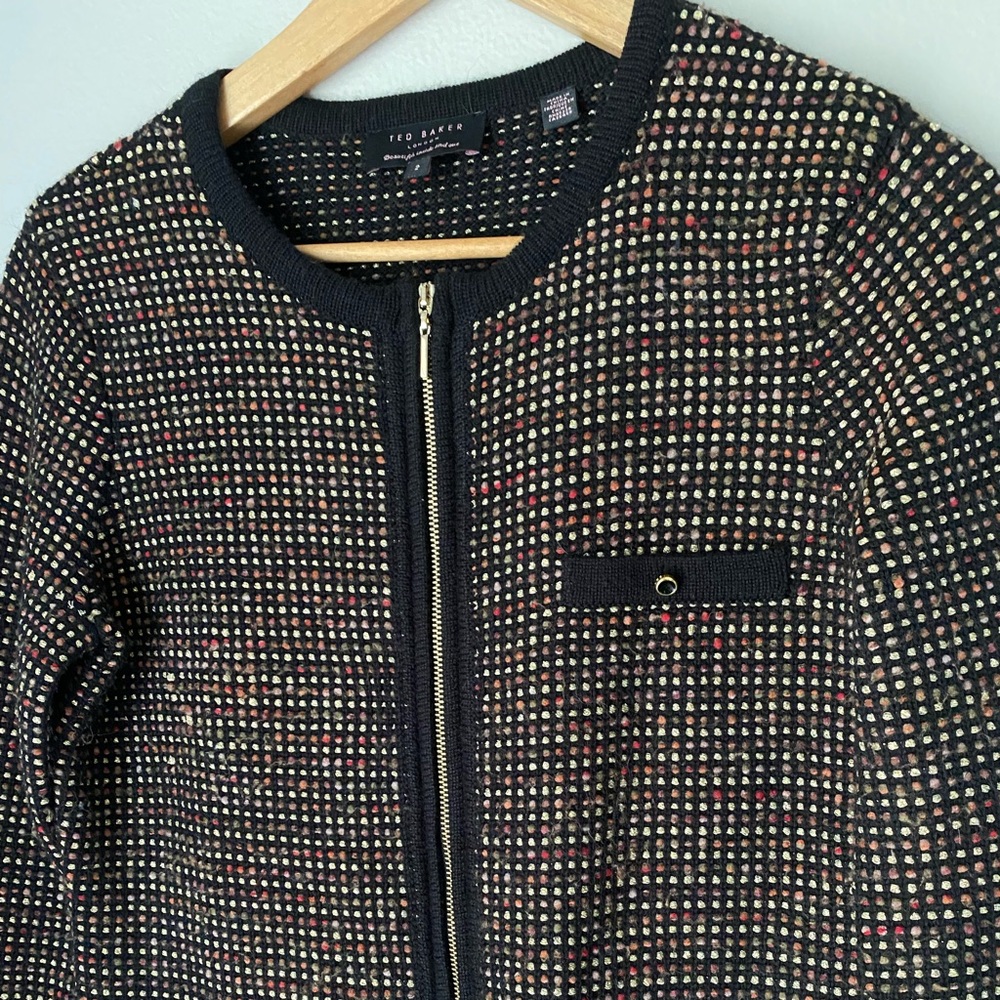 Ted Baker Rylene Metallic Wool Jacket - Picture 4 of 9